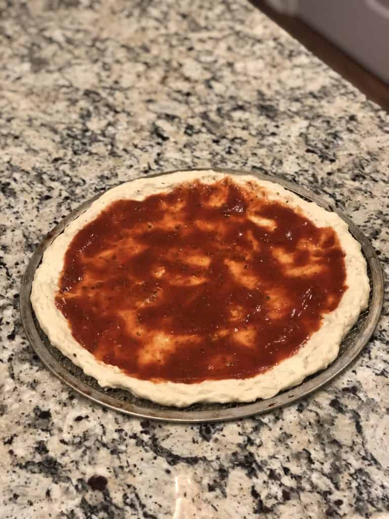 Homemade Pizza - Sauce Added