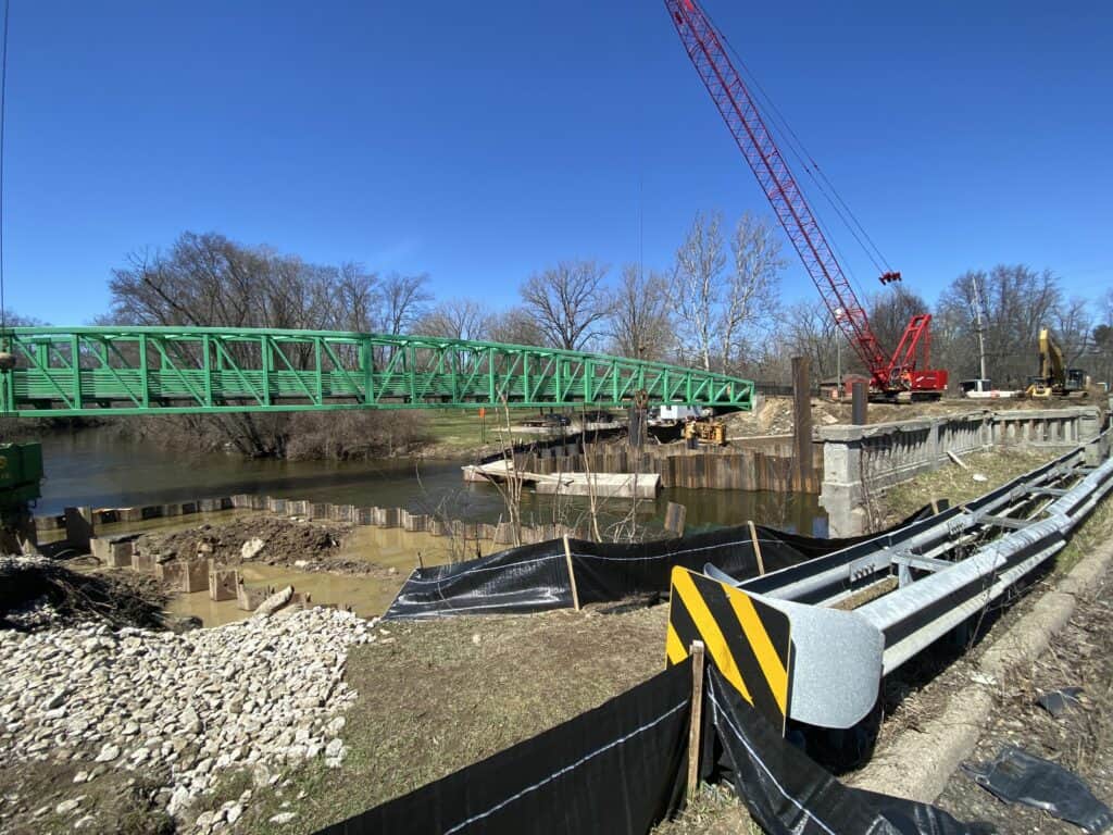 Okemos Bridge Construction - April 2022 - 2